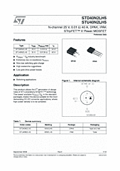 DataSheet STD40N2LH5 pdf